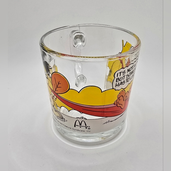 2 Vintage 1978 Glass Garfield Mug Coffee Cup With Odie McDonalds Jim Davis - Picture 3 of 15